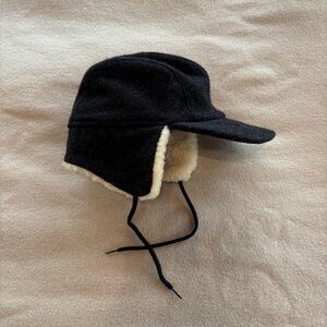 Vintage Filson Double Mackinaw Shearling Lined Flap Cap